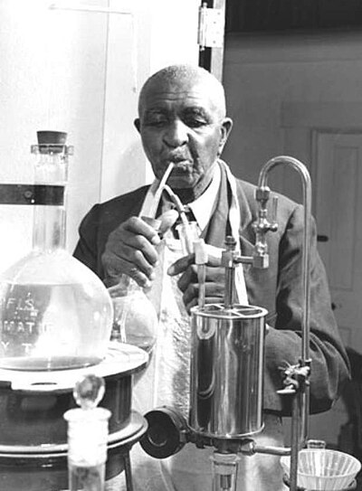 George Carver in his lab